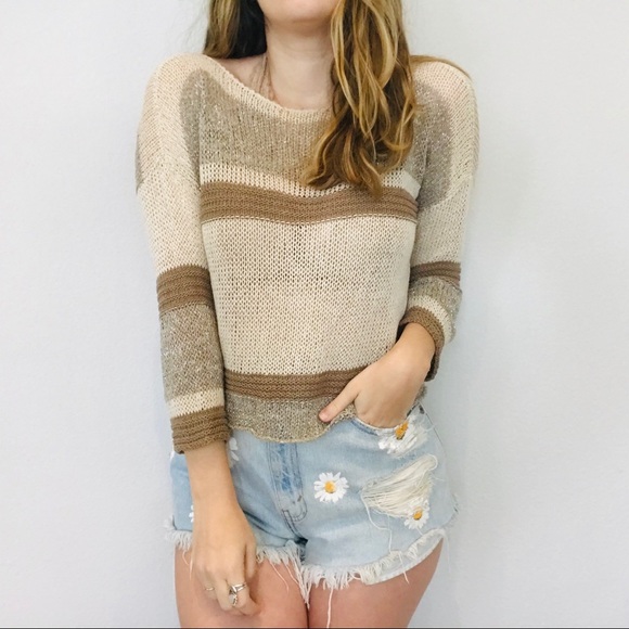 la fee maraboutee Sweaters - CLEARANCE La fee Maraboutee metallic sweater